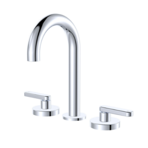 Fienza Kaya Round Hob Set Lever Taps Chrome