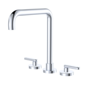 Fienza Kaya Squareline Hob Set Lever Taps Chrome