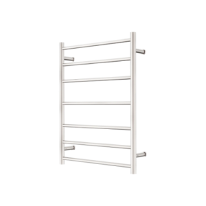 Nero Mecca 240V 7 Bar Heated Towel Ladder Brushed Nickel