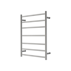 Nero Mecca 240V 7 Bar Heated Towel Ladder Chrome