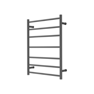 Nero Mecca 240V 7 Bar Heated Towel Ladder Graphite
