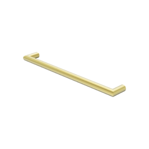 Nero Mecca 240V Single Heated Towel Rail Brushed Gold