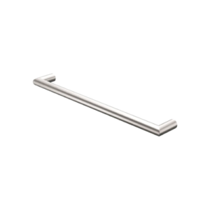 Nero Mecca 240V Single Heated Towel Rail Brushed Nickel