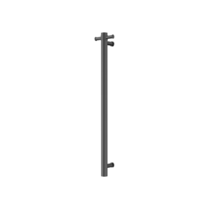 Nero Mecca 240V Single Vertical Heated Towel Rail Graphite