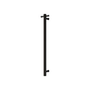 Nero Mecca 240V Single Vertical Heated Towel Rail Matte Black