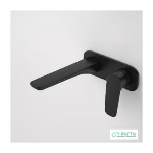Caroma Contura® II Wall Basin Bath Mixer 180mm Matte Black
