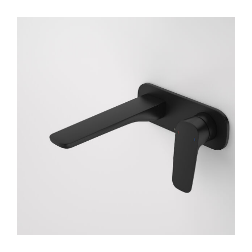 Caroma Contura® II Wall Basin Bath Mixer 180mm Matte Black