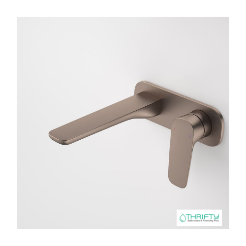 Caroma Contura® II Wall Basin Bath Mixer 180mm Brushed Bronze