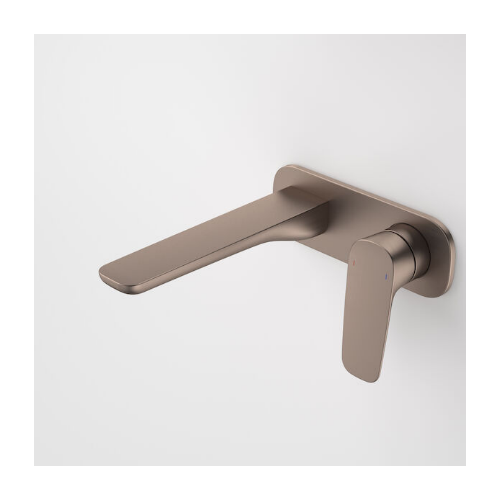 Caroma Contura® II Wall Basin Bath Mixer 180mm Brushed Bronze