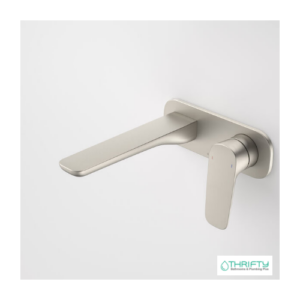Caroma Contura® II Wall Basin Bath Mixer 180mm Brushed Nickel