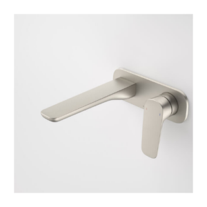 Caroma Contura® II Wall Basin Bath Mixer 180mm Brushed Nickel