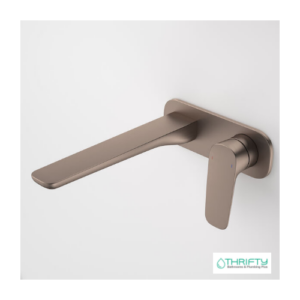 Caroma Contura® II Wall Basin/Bath Mixer 220mm Brushed Bronze