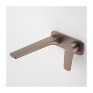 Caroma Contura® II Wall Basin/Bath Mixer 220mm Brushed Bronze