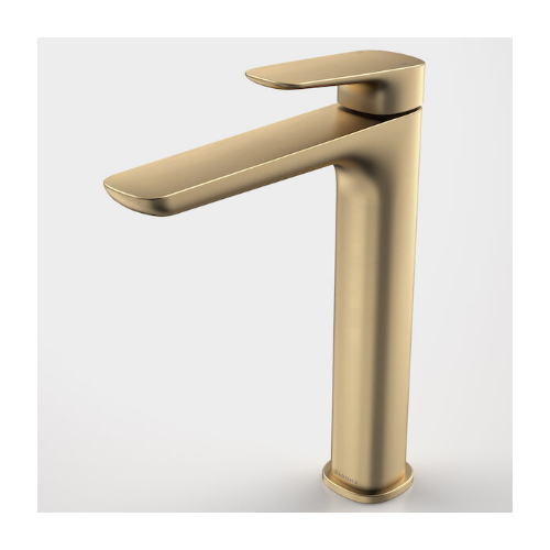 Caroma Contura® II Tower Basin Mixer Brushed Brass