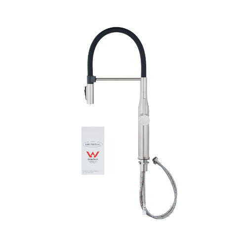 Aquaperla Brushed Nickel Kitchen Mixer - Image 4
