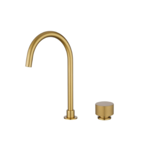 Aquaperla MOON  Brushed Brass Swivel Basin Mixer