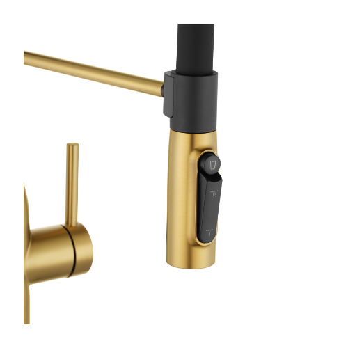 Aquaperla Brushed Brass Kitchen Mixer - Image 2