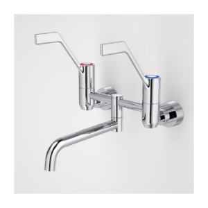 Caroma G Series+ Underslung Exposed Wall Sink Set (200mm outlet + 150mm handles) - Lead Free