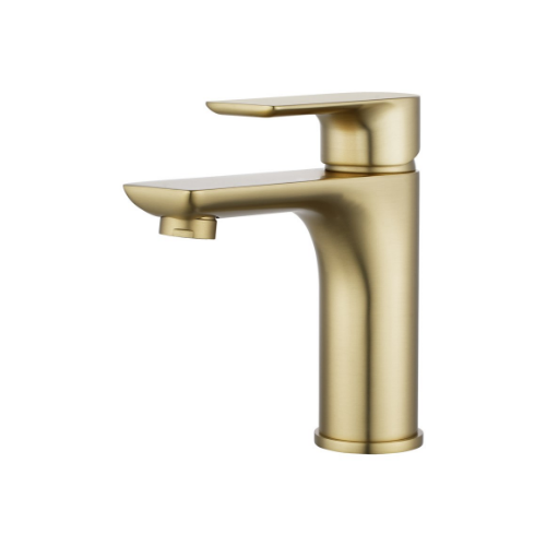 Aquaperla VOG Series Light Brushed Brass Basin Mixer