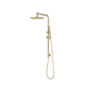 Aquaperla 10" Light Brushed Brass Shower Station