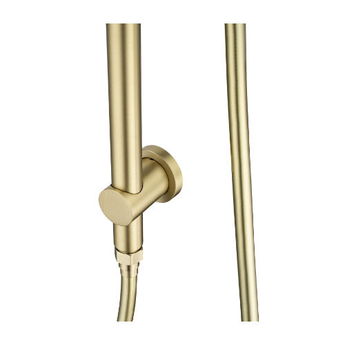 Aquaperla 10" Light Brushed Brass Shower Station - Image 3