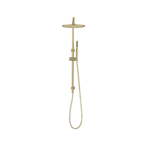Aquaperla 10" Light Brushed Brass Shower Station - Image 4