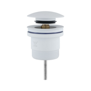Aquaperla Matte White Universal Basin Bathtub Pop Up Waste