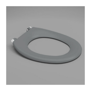 Caroma Caravelle Care Single Flap Toilet Seat Anthracite Grey with GermGard®