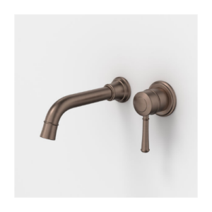 Caroma Riviere Wall Basin Bath Mixer 175mm Brushed Bronze