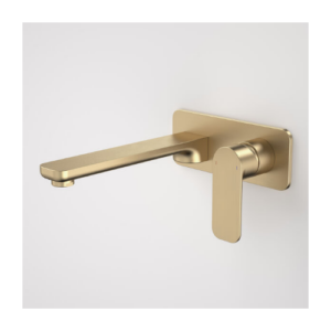 Caroma Luna® Wall Basin Bath Mixer Brushed Brass Lead Free