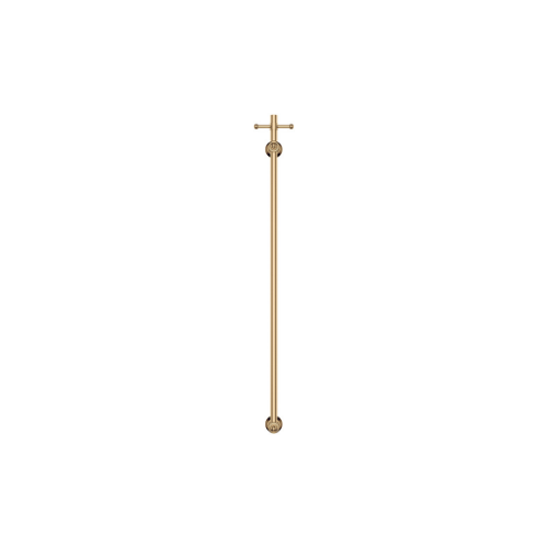 Fienza Lillian Vertical Heated Towel Rail 93 x 1000mm Urban Brass - Image 2