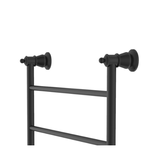 Fienza Lillian Heated Towel Rail 600 x 1200mm Matte Black - Image 5