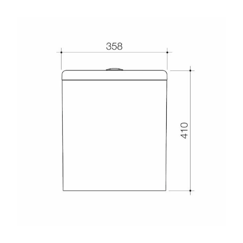 Caroma Contura® II Close Coupled 4s RH Cistern Matte White - Image 2