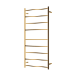 Fienza Isabella Heated Towel Rail 600 x 1200mm Urban Brass