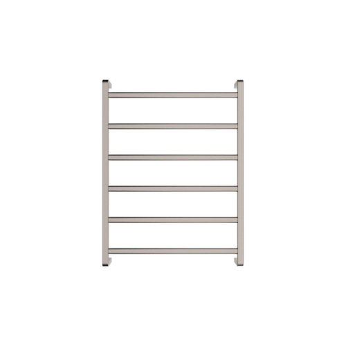 Fienza Koko Heated Towel Rail 600 x 800mm Brushed Nickel