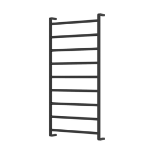 Fienza Koko Heated Towel Rail 600 x 1200mm Matte Black
