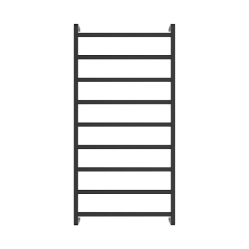 Fienza Koko Heated Towel Rail 600 x 1200mm Matte Black - Image 2