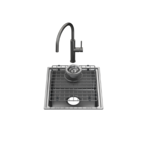 Caroma Urbane® II Single Bowl Sink with Liano II Sink Mixer Gunmetal