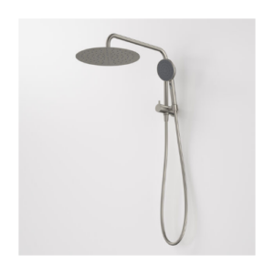 Caroma Urbane® II Compact Twin Shower Brushed Nickel
