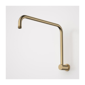 Caroma 460mm Upswept Shower Arm Brushed Brass