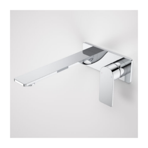 Caroma Urbane® II 220mm Wall Basin Bath Mixer Rectangular Cover Plate Chrome Sales Kit LF
