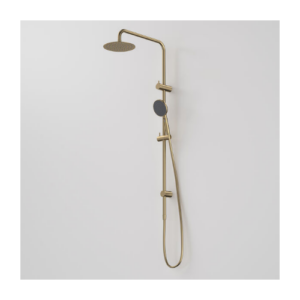 Caroma Urbane® II Rail Shower with 200mm Overhead Brushed Brass