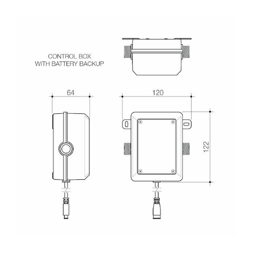 Caroma Urbane® II Sensor 220 Wall Outlet Sales Kit Chrome Lead Free - Image 2