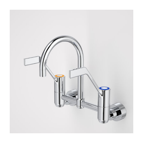 Caroma G Series+ Exposed Wall Sink Set (160mm outlet + 150mm handles) Lead Free