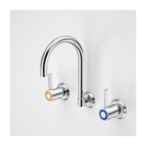 Caroma G Series+ Concealed Wall Sink Set (160mm outlet + 80mm handles)  Lead Free
