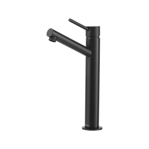 Mixx Anise Eco Tower Vessel Mixer Upswept Spout Matt Black Lead Free