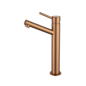 Mixx Anise Eco Tower Vessel Mixer Upswept Spout Brushed Bronze Lead Free