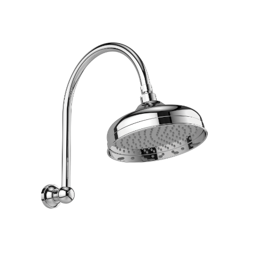Phoenix Cromford High-Rise Shower Arm and Rose 210mm Chrome