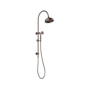 Phoneix Cromford Twin Shower 210mm Rose Brushed Bronze