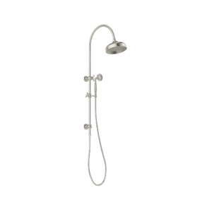 Phoneix Cromford Twin Shower 210mm Rose Brushed Nickel